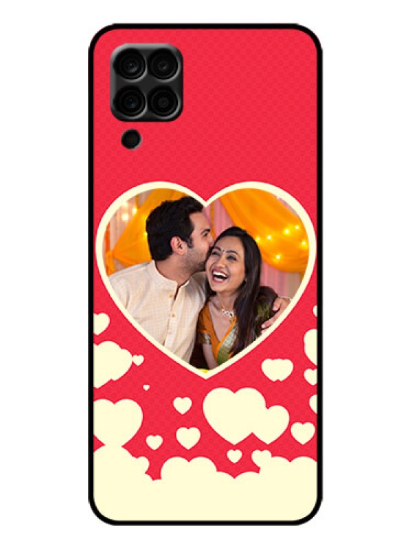 Custom Galaxy M12 Custom Metal Phone Case - Love Symbols Phone Cover Design