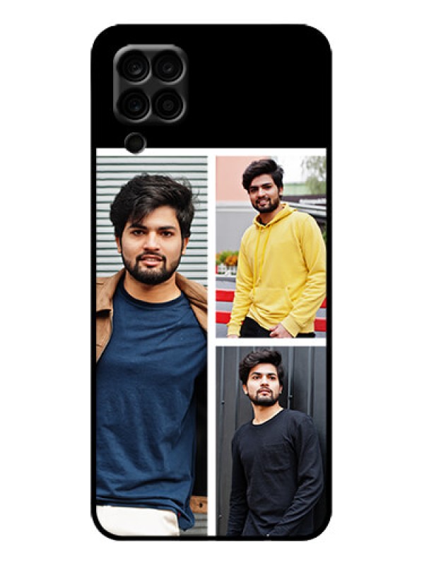 Custom Galaxy M12 Custom Metal Phone Case - Upload Multiple Picture Design