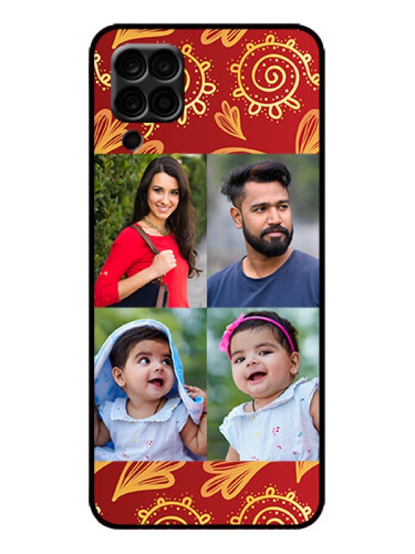Custom Galaxy M12 Custom Metal Phone Case - 4 Image Traditional Design