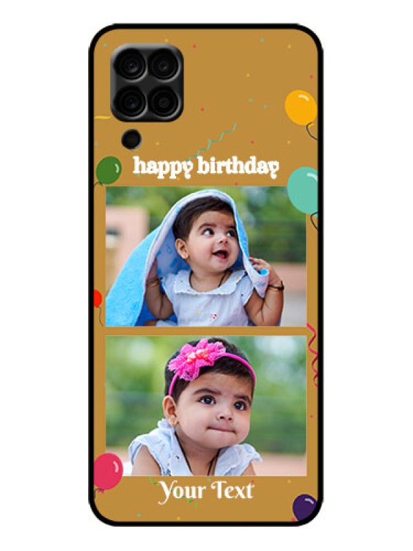 Custom Galaxy M12 Custom Metal Phone Case - Image Holder With Birthday Celebrations Design