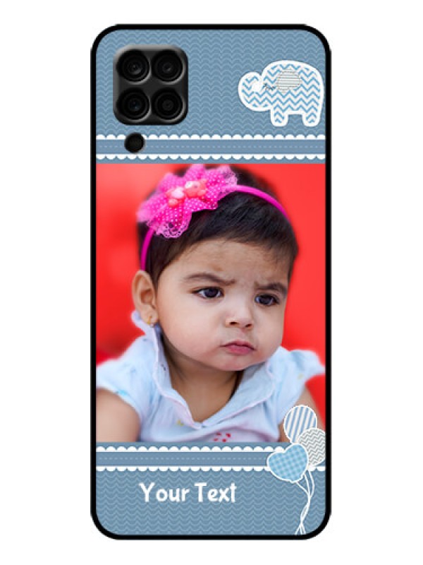 Custom Galaxy M12 Custom Metal Phone Case - With Kids Pattern Design