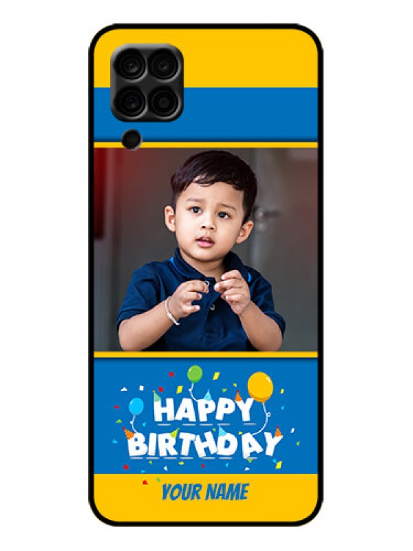 Custom Galaxy M12 Custom Metal Phone Case - Birthday Wishes Design