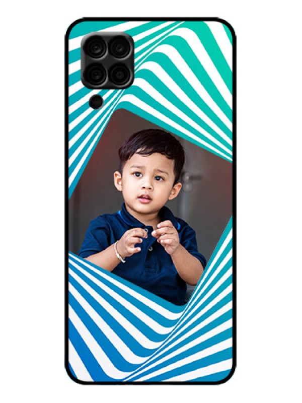 Custom Galaxy M12 Custom Metal Phone Case - Abstract Spiral Design
