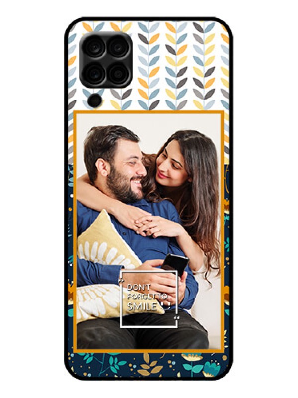 Custom Galaxy M12 Custom Metal Phone Case - Pattern Design