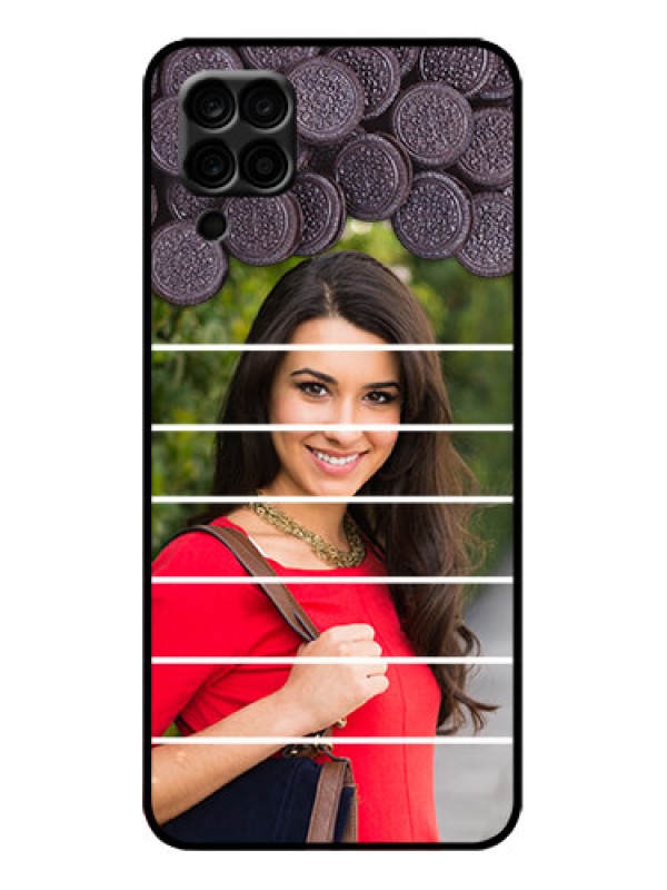Custom Galaxy M12 Custom Metal Phone Case - With Oreo Biscuit Design