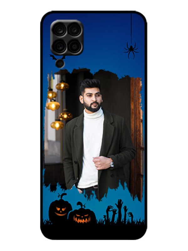 Custom Galaxy M12 Custom Metal Phone Case - With Pro Halloween Design