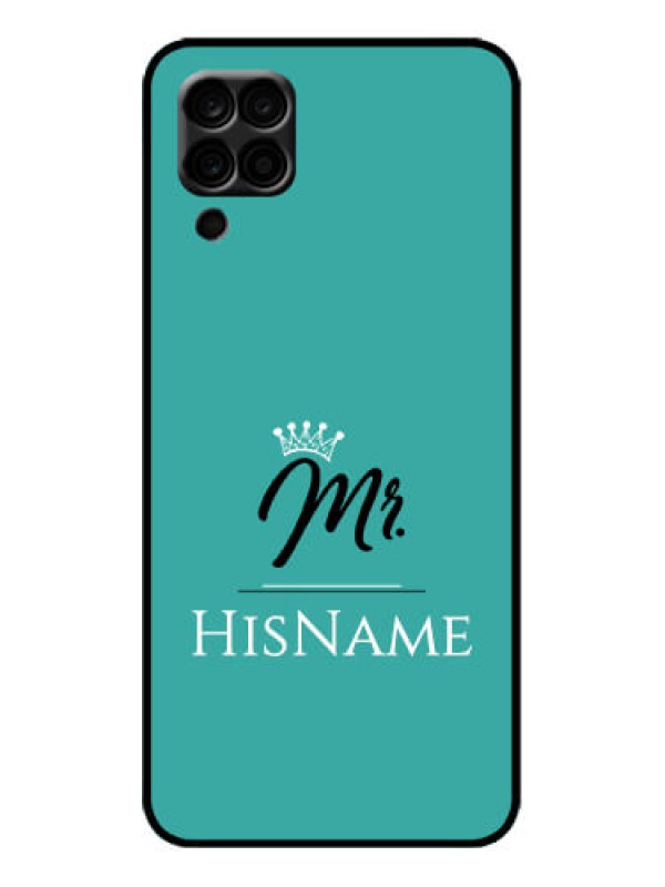 Custom Galaxy M12 Custom Metal Phone Case - Mr With Name Design