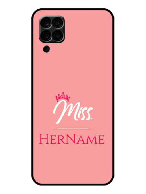 Custom Galaxy M12 Custom Metal Phone Case - Mrs With Name Design