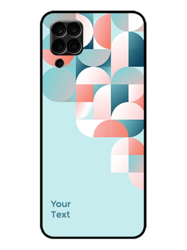 Custom Galaxy M12 Custom Metal Phone Case - Stylish Semi - Circle Pattern Design