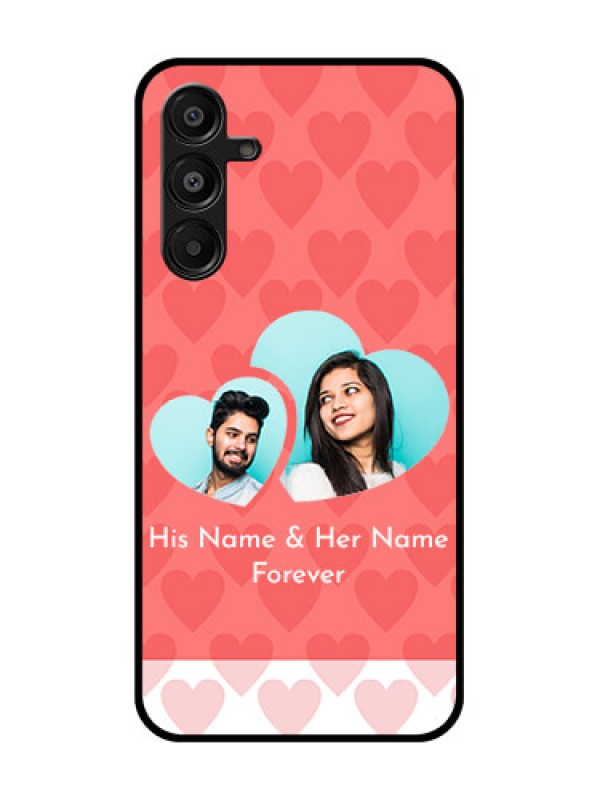 Custom Galaxy M16 5G Custom Metal Phone Case - Couple Pic Upload Design