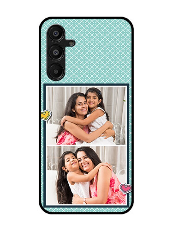 Custom Galaxy M16 5G Custom Metal Phone Case - 2 Image Holder With Pattern Design