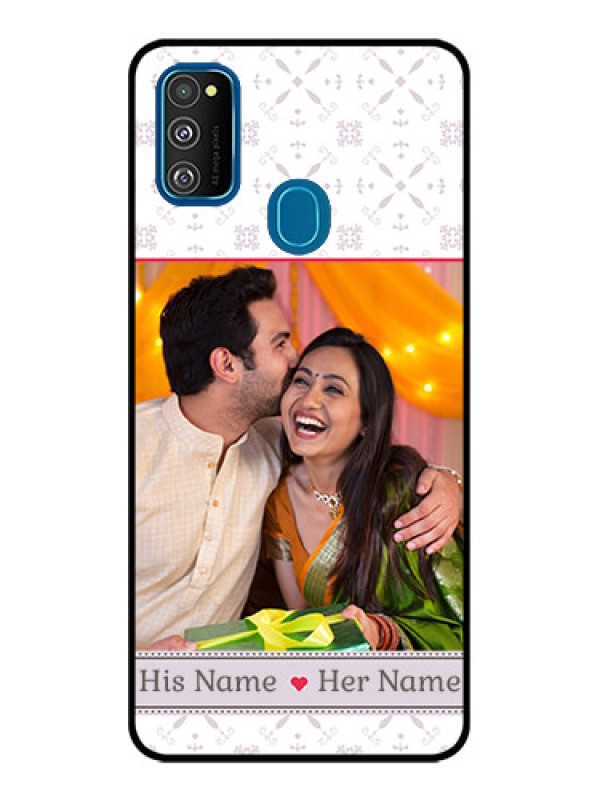 Custom Galaxy M21 2021 Custom Metal Phone Case - With Photo And Ethnic Design