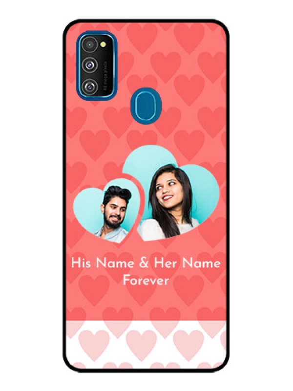 Custom Galaxy M21 Custom Metal Phone Case - Couple Pic Upload Design