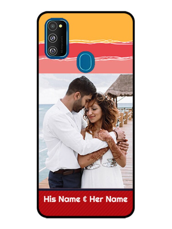 Custom Galaxy M21 Custom Metal Phone Case - Colorful Case Design