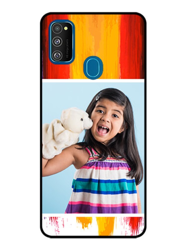 Custom Galaxy M21 Custom Metal Phone Case - Multi Color Design