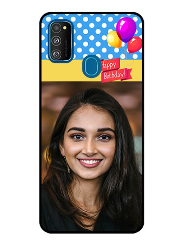 Custom Galaxy M21 Custom Metal Phone Case - Happy Birthday Design