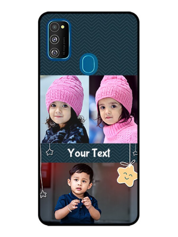 Custom Galaxy M21 Custom Metal Phone Case - Hanging Stars Design
