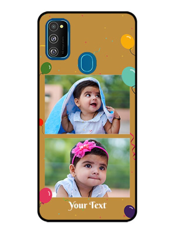 Custom Galaxy M21 Custom Metal Phone Case - Image Holder With Birthday Celebrations Design