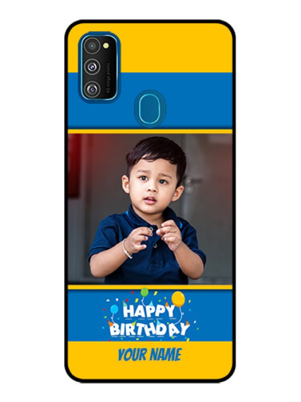 Custom Galaxy M21 Custom Metal Phone Case - Birthday Wishes Design