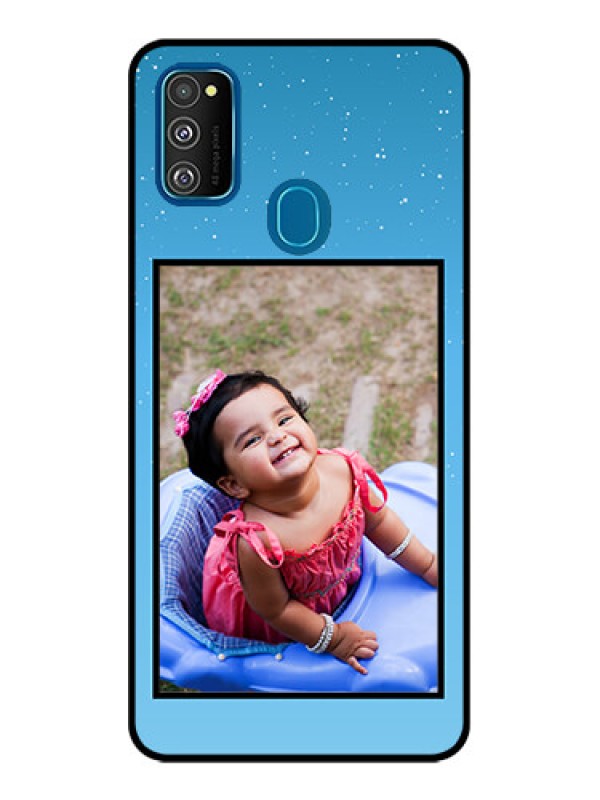 Custom Galaxy M21 Custom Metal Phone Case - Wave Pattern Colorful Design