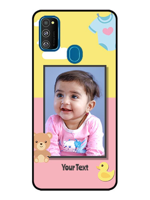 Custom Galaxy M21 Custom Metal Phone Case - Kids 2 Color Design