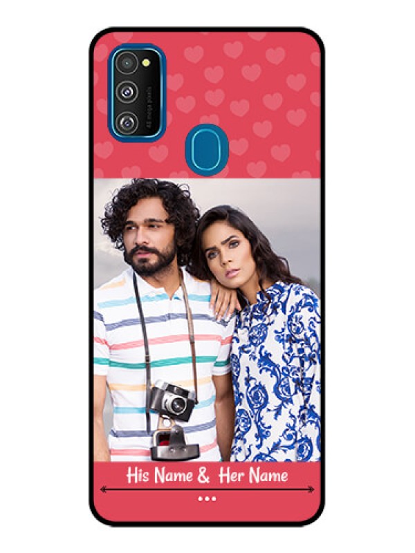 Custom Galaxy M21 Custom Metal Phone Case - Simple Love Design