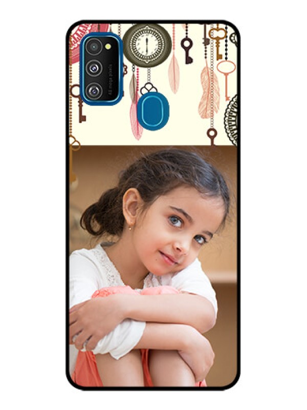 Custom Galaxy M21 Custom Metal Phone Case - Boho Style Design