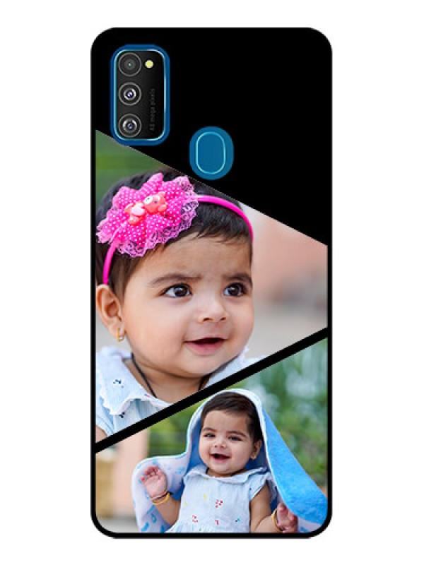 Custom Galaxy M21 Custom Metal Phone Case - Semi Cut Design