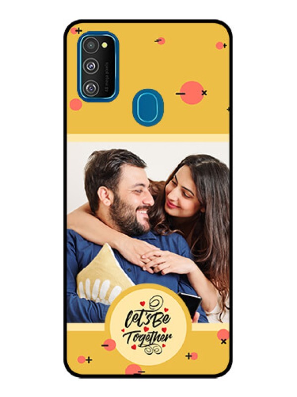 Custom Galaxy M21 Custom Metal Phone Case - Lets Be Together Design