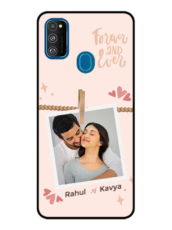 Custom Galaxy M21 Custom Metal Phone Case - Forever And Ever Love Design