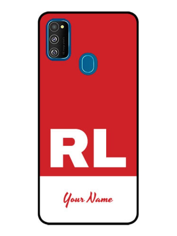 Custom Galaxy M21 Custom Metal Phone Case - Dual Tone Custom Text Design