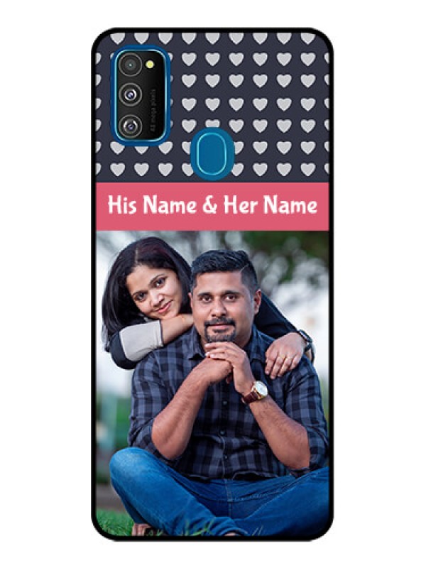 Custom Galaxy M30s Custom Metal Phone CaseLove Symbols Design