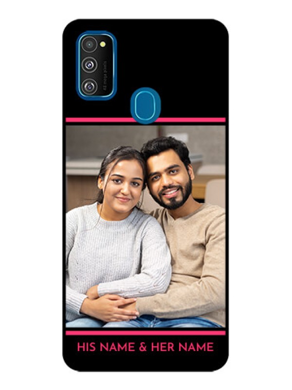 Custom Galaxy M30s Custom Metal Phone CaseWith Add Text Design