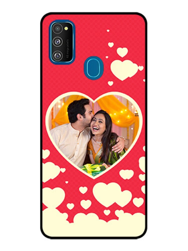 Custom Galaxy M30s Custom Metal Phone CaseLove Symbols Phone Cover Design