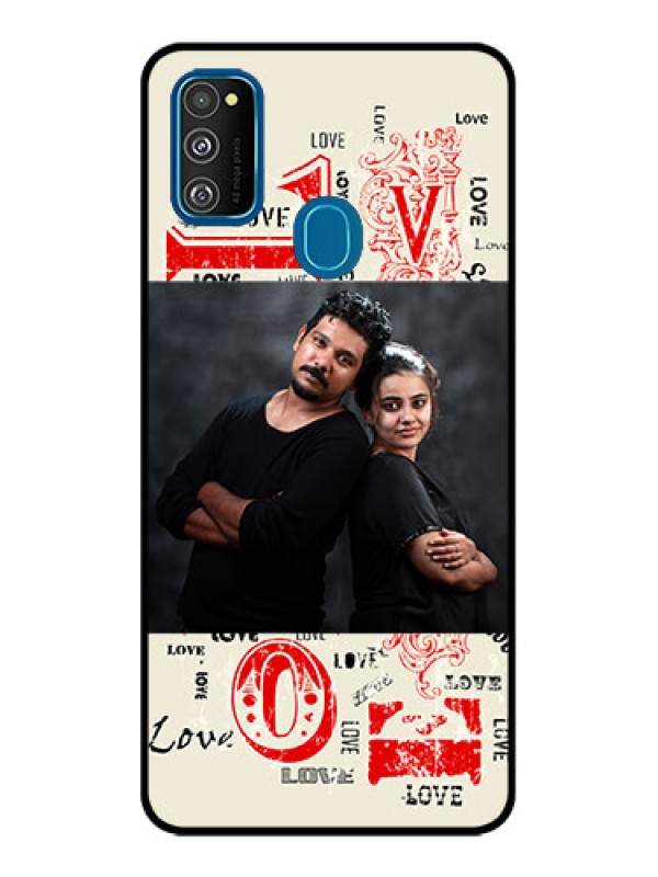 Custom Galaxy M30s Custom Metal Phone CaseTrendy Love Design Case