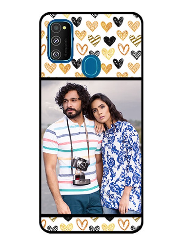 Custom Galaxy M30s Custom Metal Phone CaseLove Symbol Design