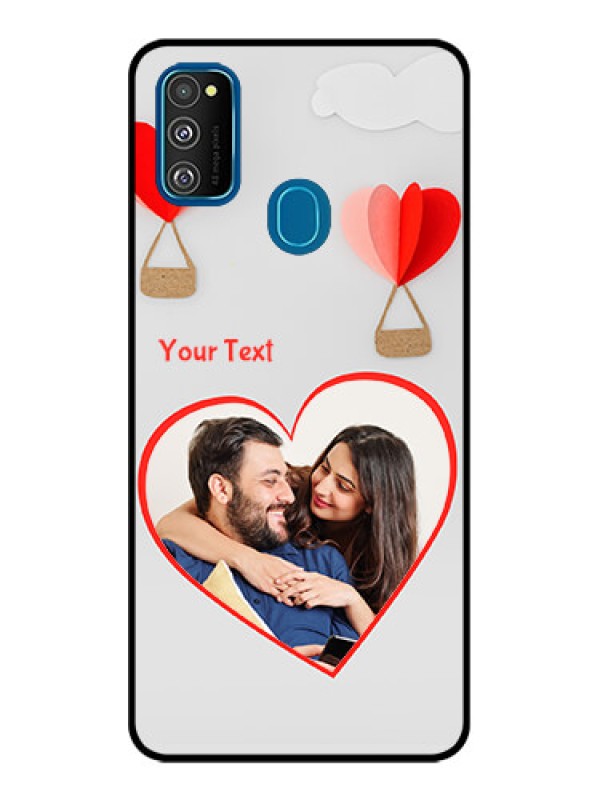 Custom Galaxy M30s Custom Metal Phone CaseParachute Love Design
