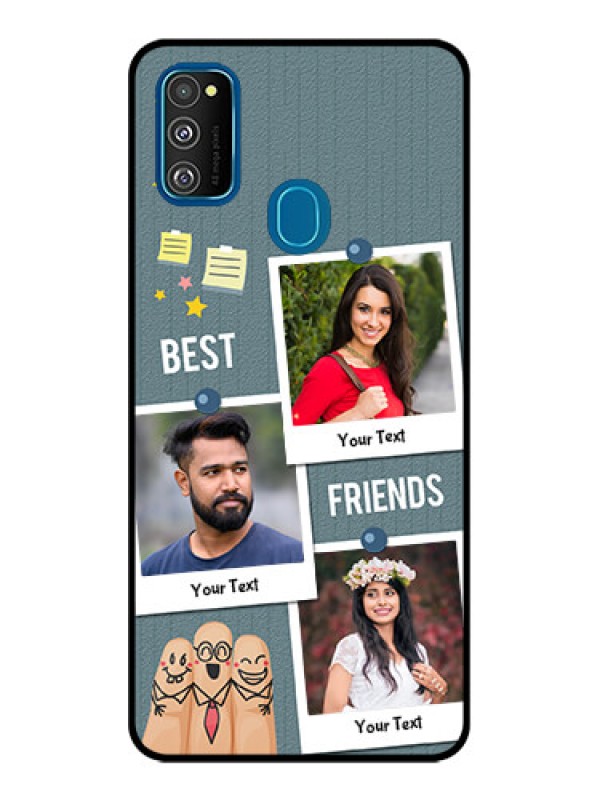 Custom Galaxy M30s Custom Metal Phone CaseSticky Frames And Friendship Design