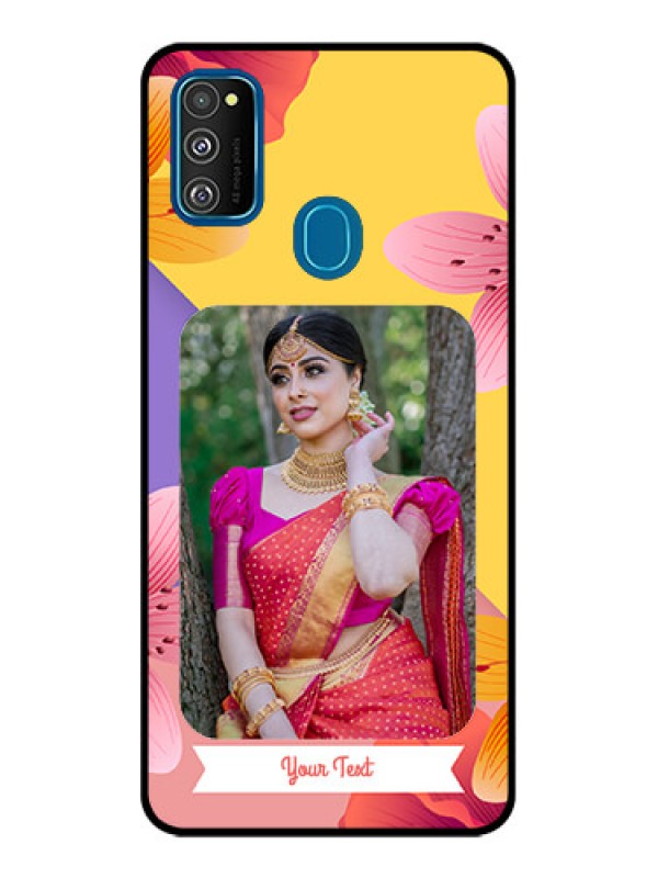 Custom Galaxy M30s Custom Metal Phone Case3 Image With Vintage Floral Design