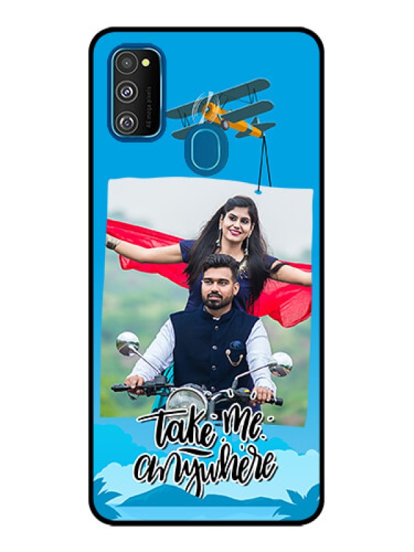 Custom Galaxy M30s Custom Metal Phone CaseTraveller Design