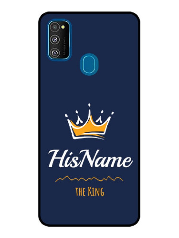 Custom Galaxy M30s Custom Metal Phone CaseKing With Name Design