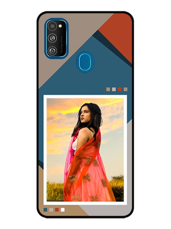 Custom Galaxy M30s Custom Metal Phone CaseRetro Color Pallet Design
