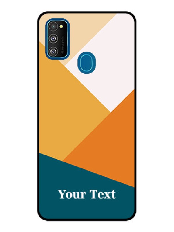 Custom Galaxy M30s Custom Metal Phone CaseStacked Multi - Colour Design