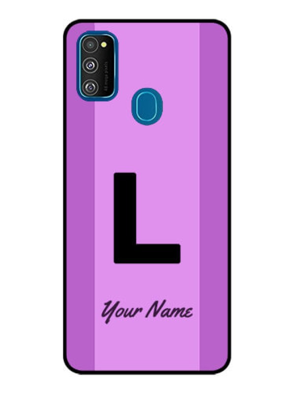 Custom Galaxy M30s Custom Metal Phone CaseTricolor Custom Text Design