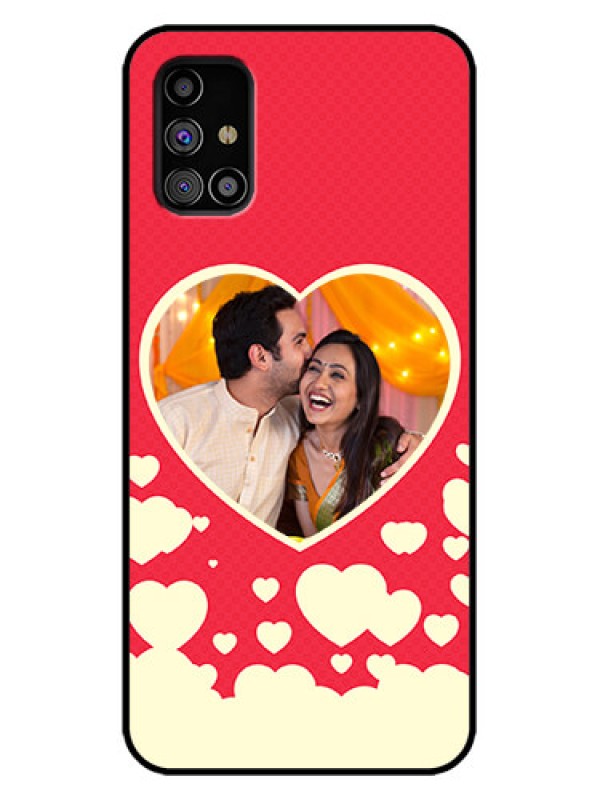 Custom Galaxy M31s Custom Metal Phone Case - Love Symbols Phone Cover Design