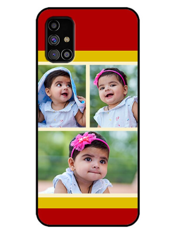 Custom Galaxy M31s Custom Metal Phone Case - Multiple Pic Upload Design