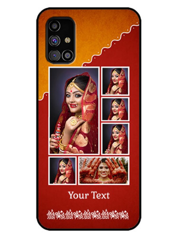 Custom Galaxy M31s Custom Metal Phone Case - Wedding Pic Upload Design