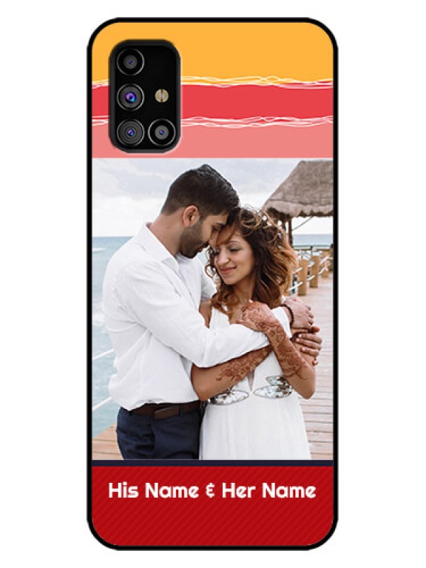 Custom Galaxy M31s Custom Metal Phone Case - Colorful Case Design