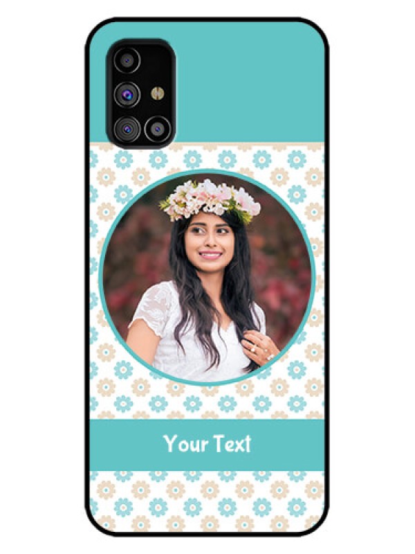 Custom Galaxy M31s Custom Metal Phone Case - Beautiful Flowers Design