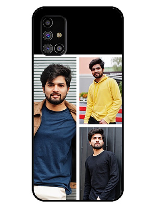 Custom Galaxy M31s Custom Metal Phone Case - Upload Multiple Picture Design